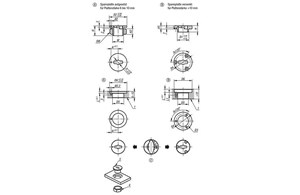 Spannplatten 
für Drehspannriegel